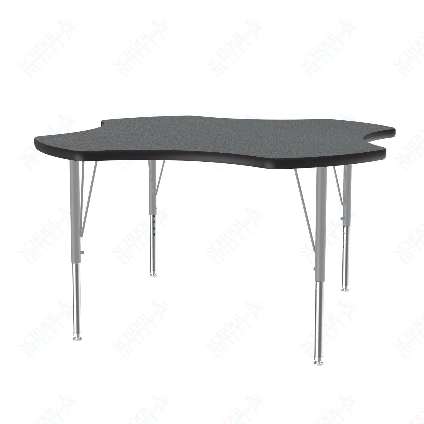 Correll Clover Deluxe High - Pressure Top Activity Tables 48"W x 48"L x 19 - 29"H Adjustable Height (COR - A48 - CLO - XX) - SchoolOutlet