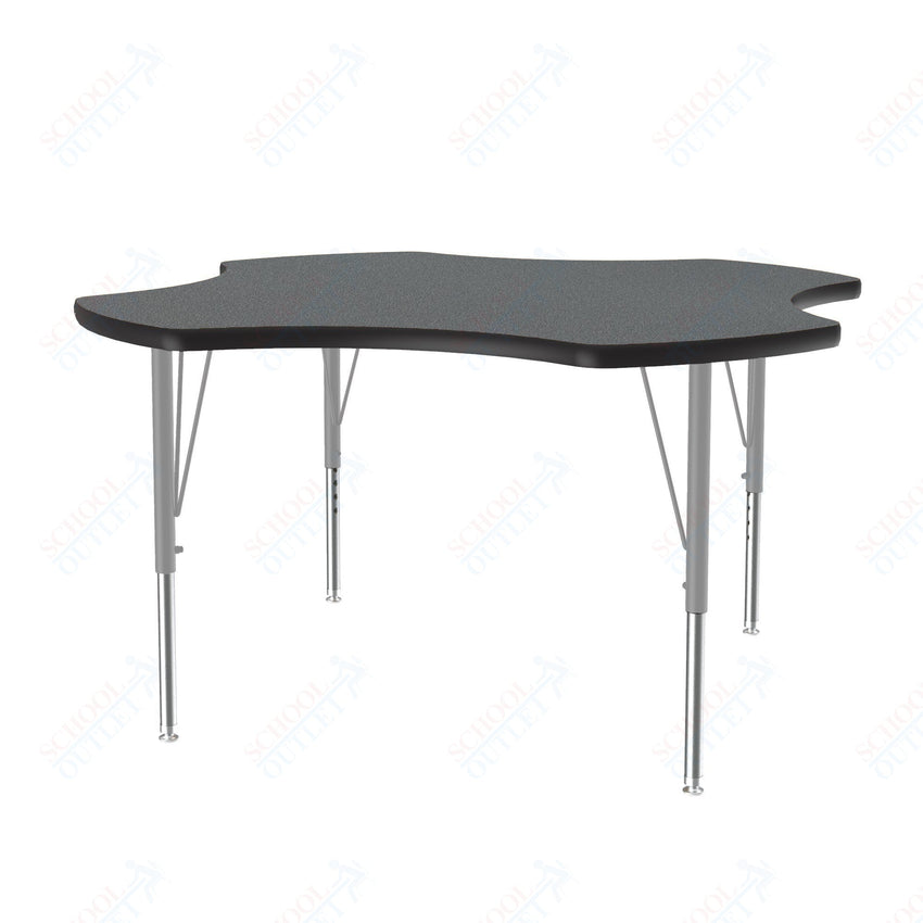 Correll Clover Deluxe High - Pressure Top Activity Tables 48"W x 48"L x 19 - 29"H Adjustable Height (COR - A48 - CLO - XX) - SchoolOutlet