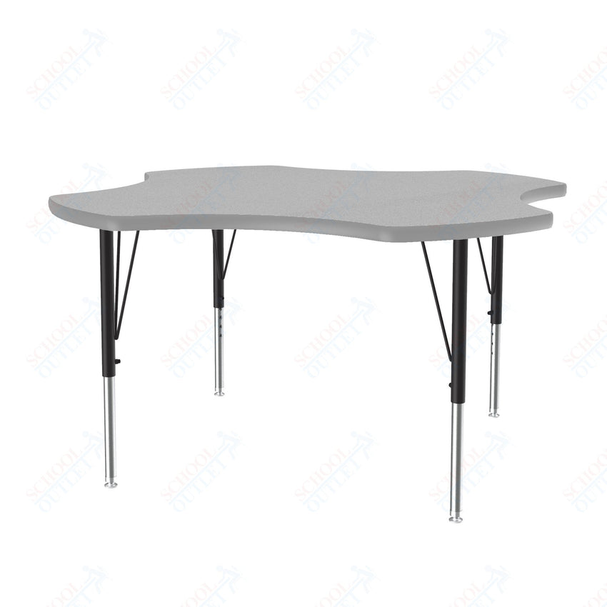 Correll Clover Deluxe High - Pressure Top Activity Tables 48"W x 48"L x 19 - 29"H Adjustable Height (COR - A48 - CLO - XX) - SchoolOutlet
