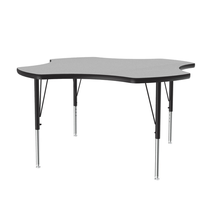 Correll Clover Deluxe High - Pressure Top Activity Tables 48"W x 48"L x 19 - 29"H Adjustable Height (COR - A48 - CLO - XX) - SchoolOutlet