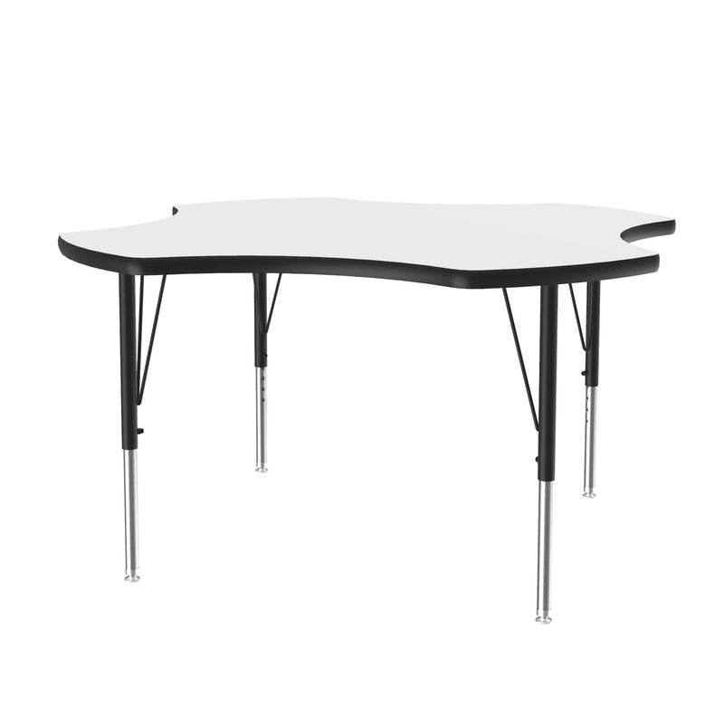 Correll Clover Deluxe High - Pressure Top Activity Tables 48"W x 48"L x 19 - 29"H Adjustable Height (COR - A48 - CLO - XX) - SchoolOutlet