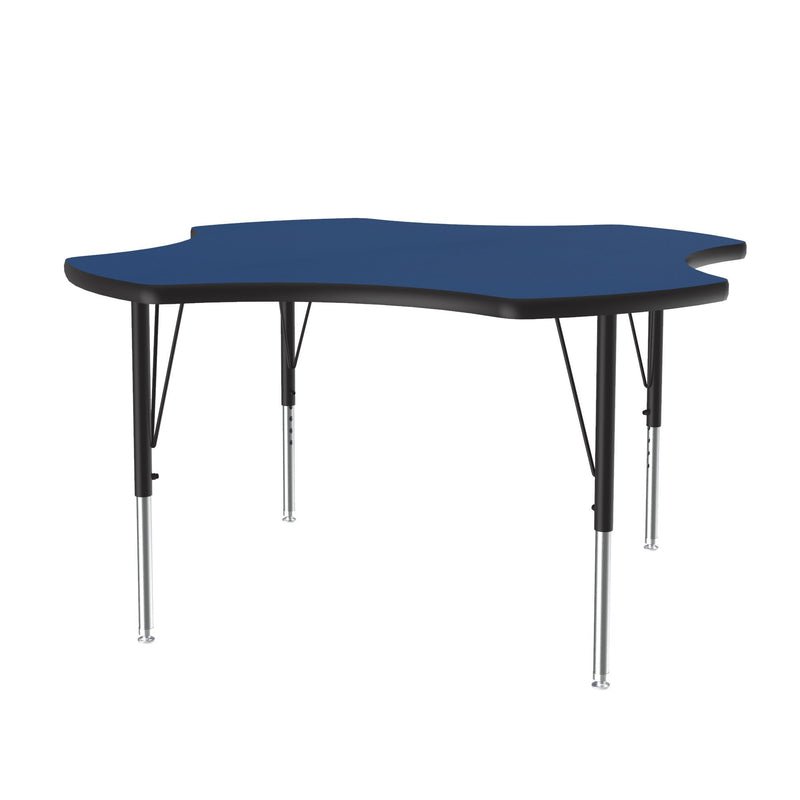 Correll Clover Deluxe High - Pressure Top Activity Tables 48"W x 48"L x 19 - 29"H Adjustable Height (COR - A48 - CLO - XX) - SchoolOutlet