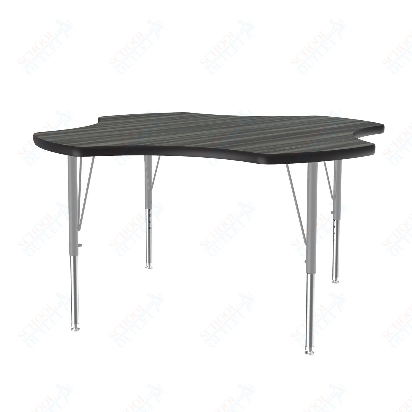 Correll Clover Deluxe High - Pressure Top Activity Tables 48"W x 48"L x 19 - 29"H Adjustable Height (COR - A48 - CLO - XX) - SchoolOutlet