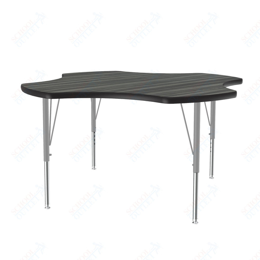 Correll Clover Deluxe High - Pressure Top Activity Tables 48"W x 48"L x 19 - 29"H Adjustable Height (COR - A48 - CLO - XX) - SchoolOutlet