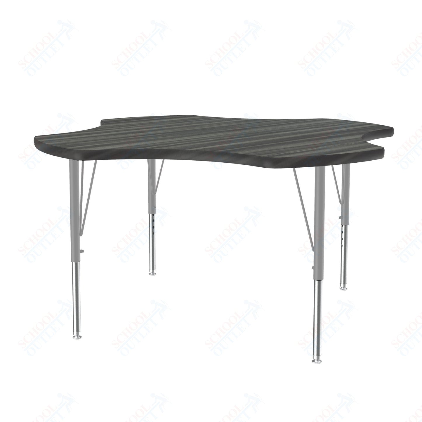 Correll Clover Deluxe High - Pressure Top Activity Tables 48"W x 48"L x 19 - 29"H Adjustable Height (COR - A48 - CLO - XX) - SchoolOutlet