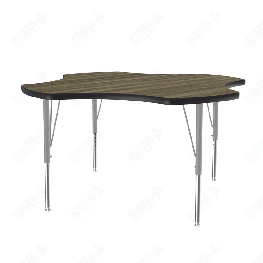 Correll Clover Deluxe High - Pressure Top Activity Tables 48"W x 48"L x 19 - 29"H Adjustable Height (COR - A48 - CLO - XX) - SchoolOutlet