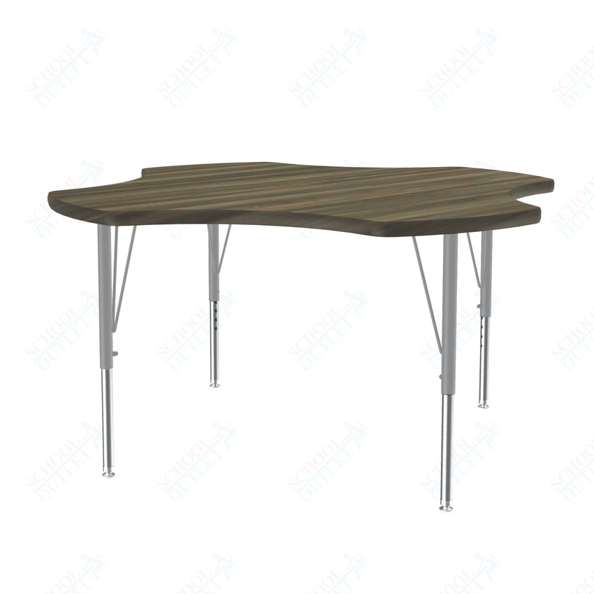 Correll Clover Deluxe High - Pressure Top Activity Tables 48"W x 48"L x 19 - 29"H Adjustable Height (COR - A48 - CLO - XX) - SchoolOutlet