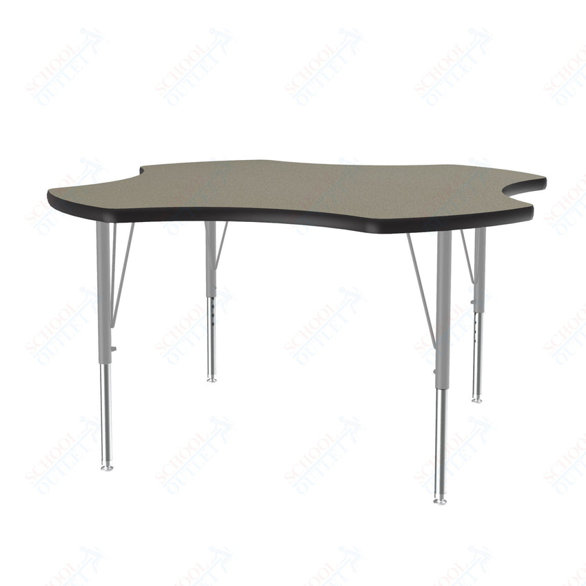Correll Clover Deluxe High - Pressure Top Activity Tables 48"W x 48"L x 19 - 29"H Adjustable Height (COR - A48 - CLO - XX) - SchoolOutlet