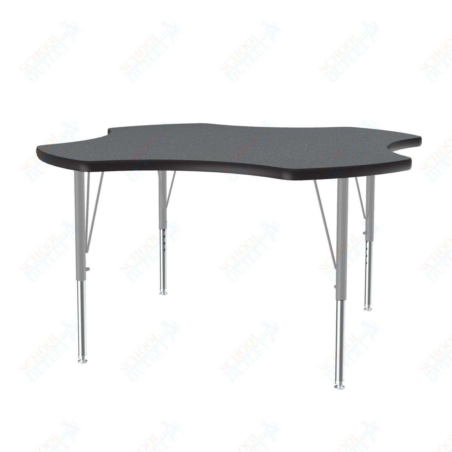 Correll Clover Deluxe High - Pressure Top Activity Tables 48"W x 48"L x 19 - 29"H Adjustable Height (COR - A48 - CLO - XX) - SchoolOutlet