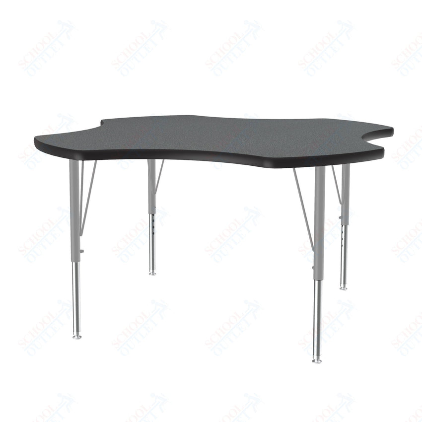 Correll Clover Deluxe High - Pressure Top Activity Tables 48"W x 48"L x 19 - 29"H Adjustable Height (COR - A48 - CLO - XX) - SchoolOutlet
