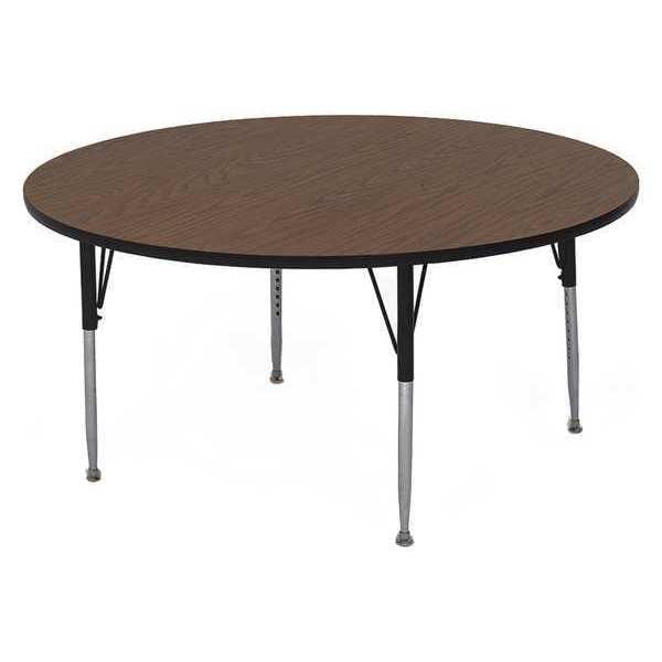 Correll Round Deluxe High - Pressure Top Activity Tables 48"W x 48"L x 19 - 29"H Adjustable Height (COR - A48 - RND - XX) - SchoolOutlet