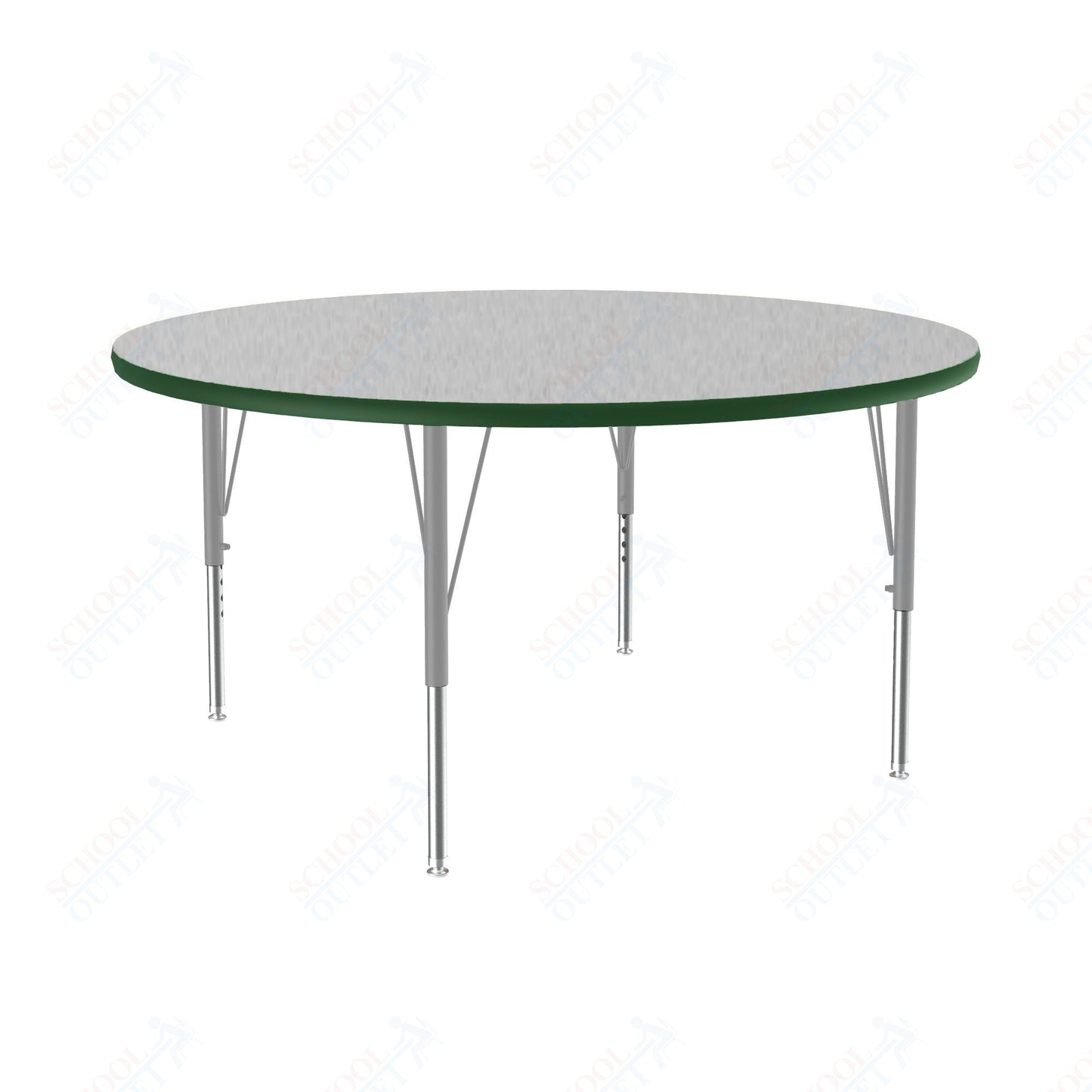 Correll Round Deluxe High - Pressure Top Activity Tables 48"W x 48"L x 19 - 29"H Adjustable Height (COR - A48 - RND - XX) - SchoolOutlet