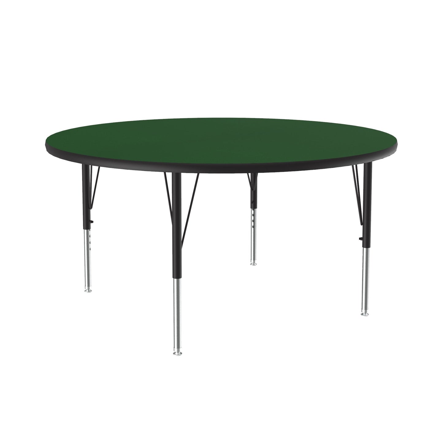 Correll Round Deluxe High - Pressure Top Activity Tables 48"W x 48"L x 19 - 29"H Adjustable Height (COR - A48 - RND - XX) - SchoolOutlet