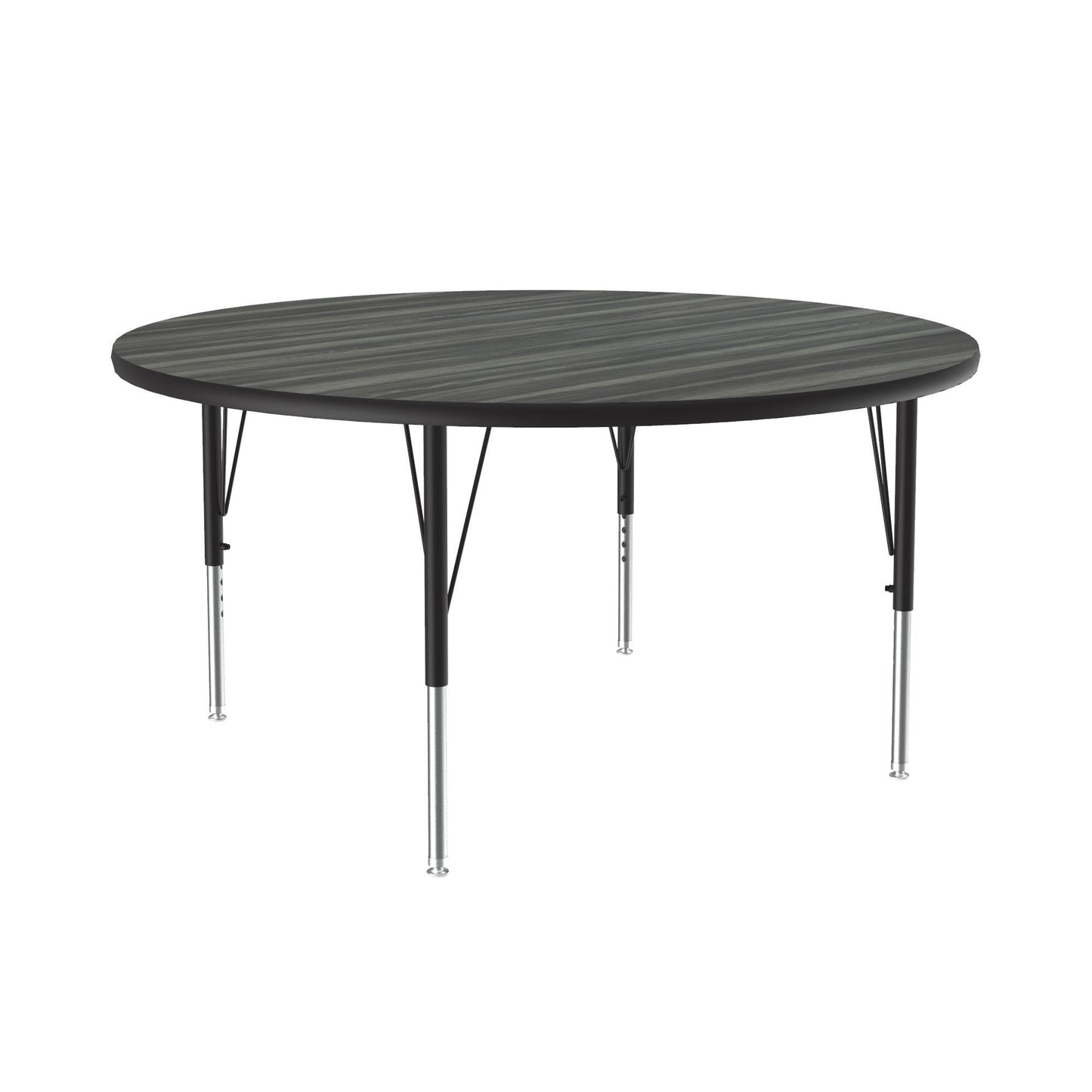 Correll Round Deluxe High - Pressure Top Activity Tables 48"W x 48"L x 19 - 29"H Adjustable Height (COR - A48 - RND - XX) - SchoolOutlet