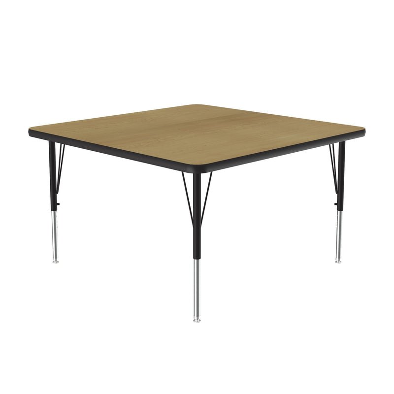 Correll Square Deluxe High - Pressure Top Activity Tables 48"W x 48"L x 19 - 29"H Adjustable Height (COR - A4848 - SQ - XX) - SchoolOutlet