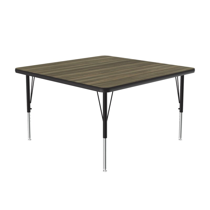 Correll Square Deluxe High - Pressure Top Activity Tables 48"W x 48"L x 19 - 29"H Adjustable Height (COR - A4848 - SQ - XX) - SchoolOutlet