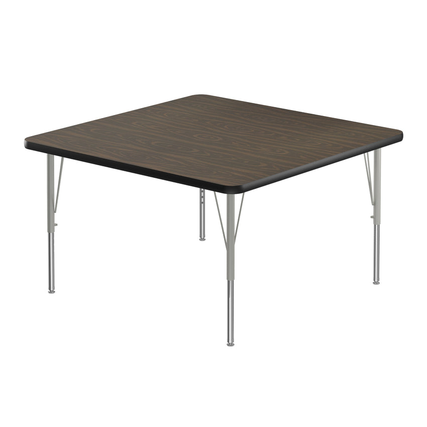 Correll Square Commercial Laminate Top Activity Tables 48"W x 48"L x 19 - 29"H Adjustable Height (COR - A4848TF - SQ - XX) - SchoolOutlet