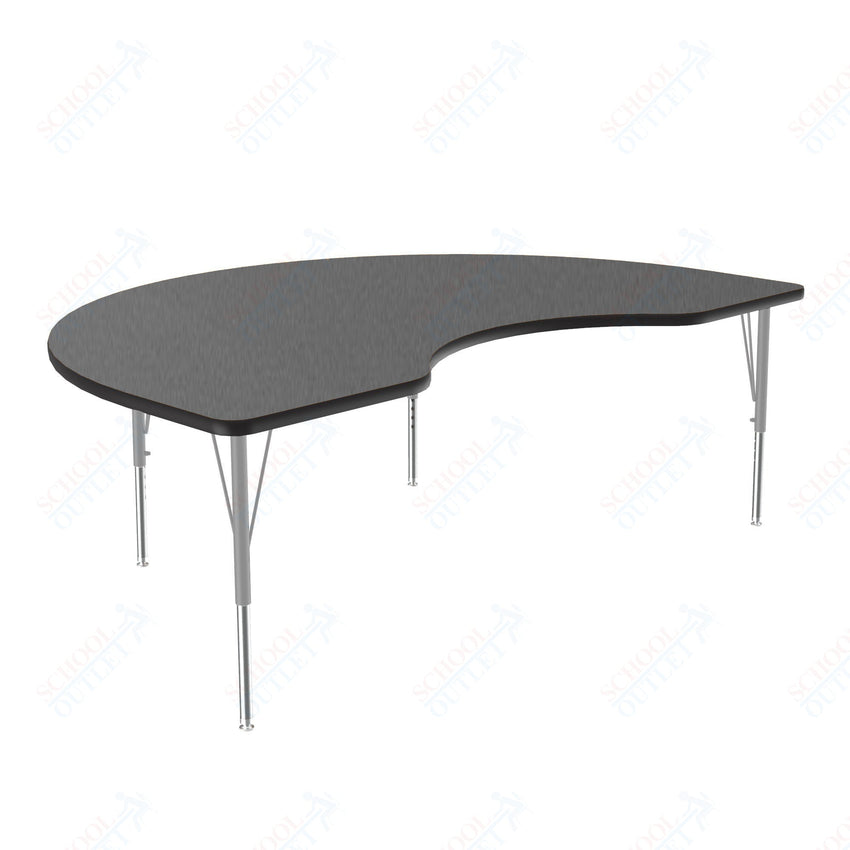 Correll Kidney Deluxe High - Pressure Top Activity Tables 48"W x 72"L x 19 - 29"H Adjustable Height (COR - A4872 - KID - XX) - SchoolOutlet