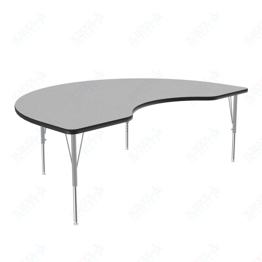 Correll Kidney Deluxe High - Pressure Top Activity Tables 48"W x 72"L x 19 - 29"H Adjustable Height (COR - A4872 - KID - XX) - SchoolOutlet
