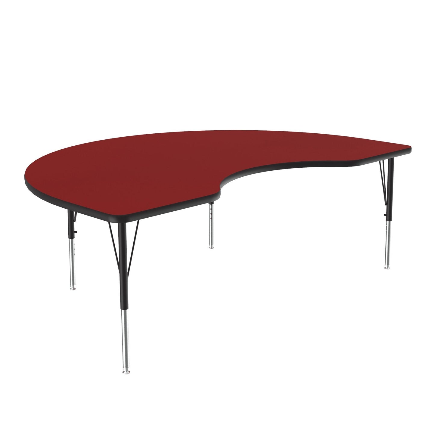 Correll Kidney Deluxe High - Pressure Top Activity Tables 48"W x 72"L x 19 - 29"H Adjustable Height (COR - A4872 - KID - XX) - SchoolOutlet