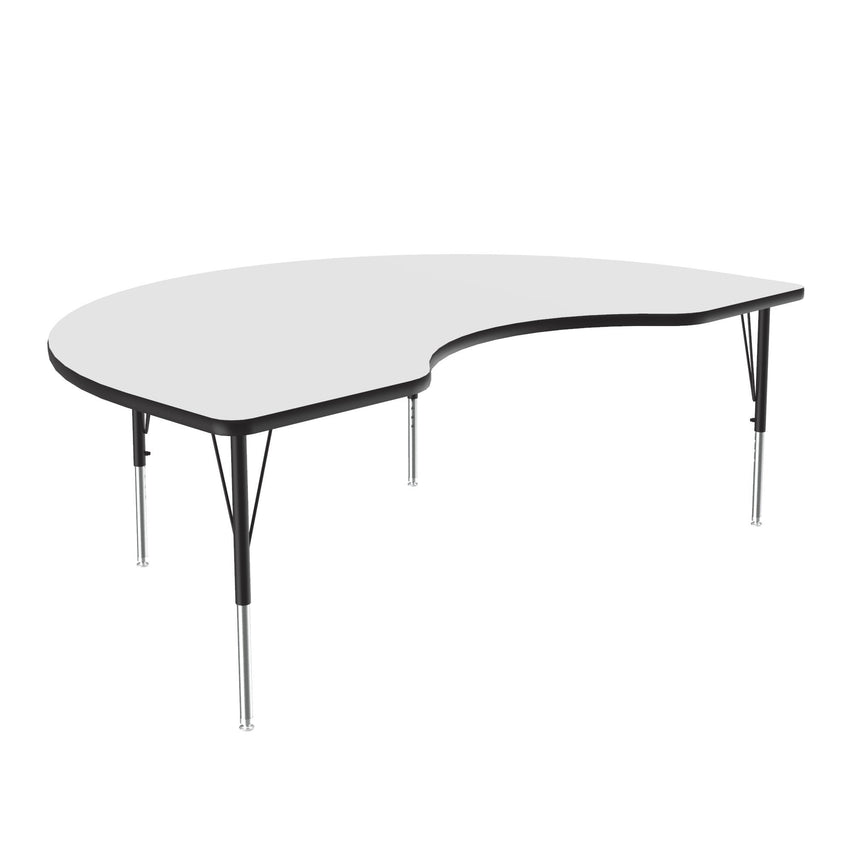 Correll Kidney Deluxe High - Pressure Top Activity Tables 48"W x 72"L x 19 - 29"H Adjustable Height (COR - A4872 - KID - XX) - SchoolOutlet