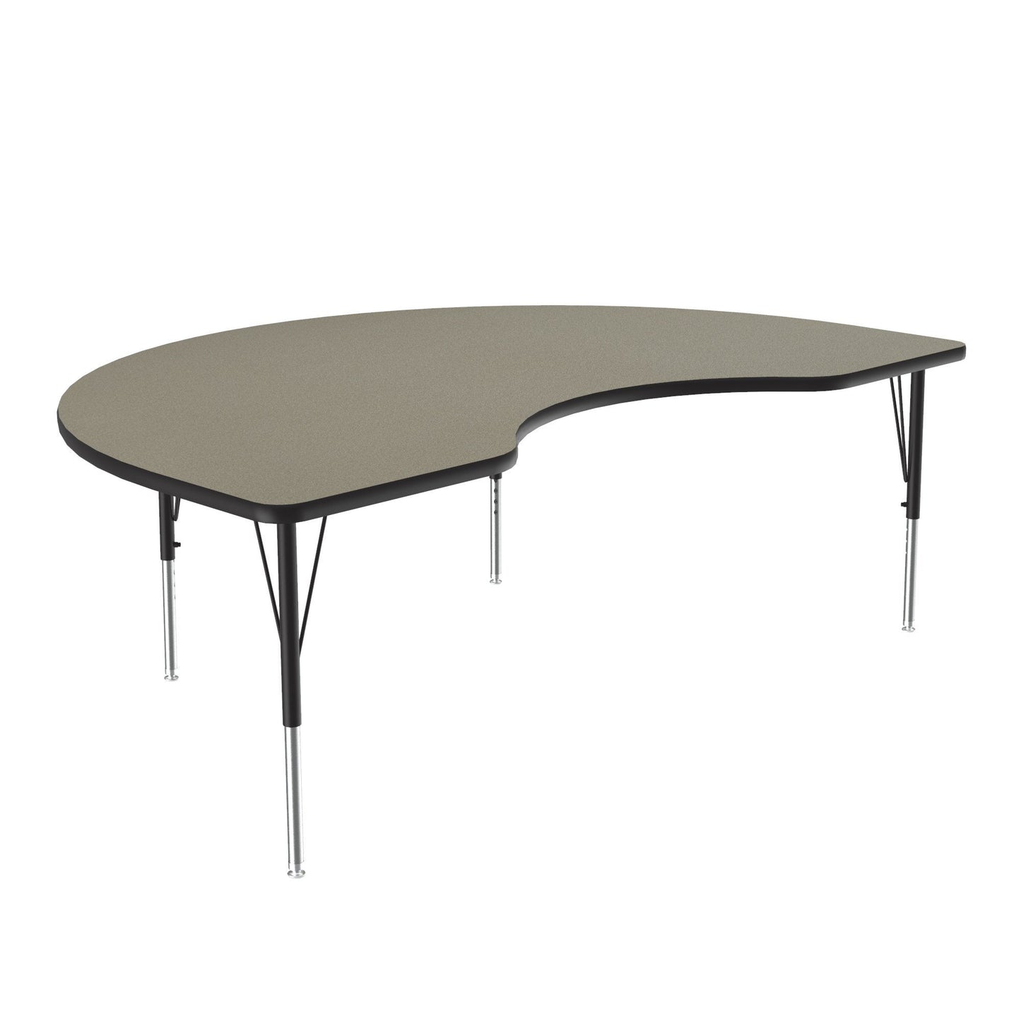Correll Kidney Deluxe High - Pressure Top Activity Tables 48"W x 72"L x 19 - 29"H Adjustable Height (COR - A4872 - KID - XX) - SchoolOutlet