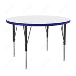 Correll Round Markerboard - Dry Erase Deluxe High Pressure Top - Activity Tables 48