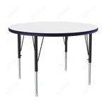 Correll Round Markerboard - Dry Erase Deluxe High Pressure Top - Activity Tables 48