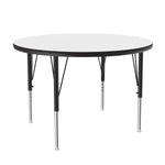 Correll Round Markerboard - Dry Erase Deluxe High Pressure Top - Activity Tables 48