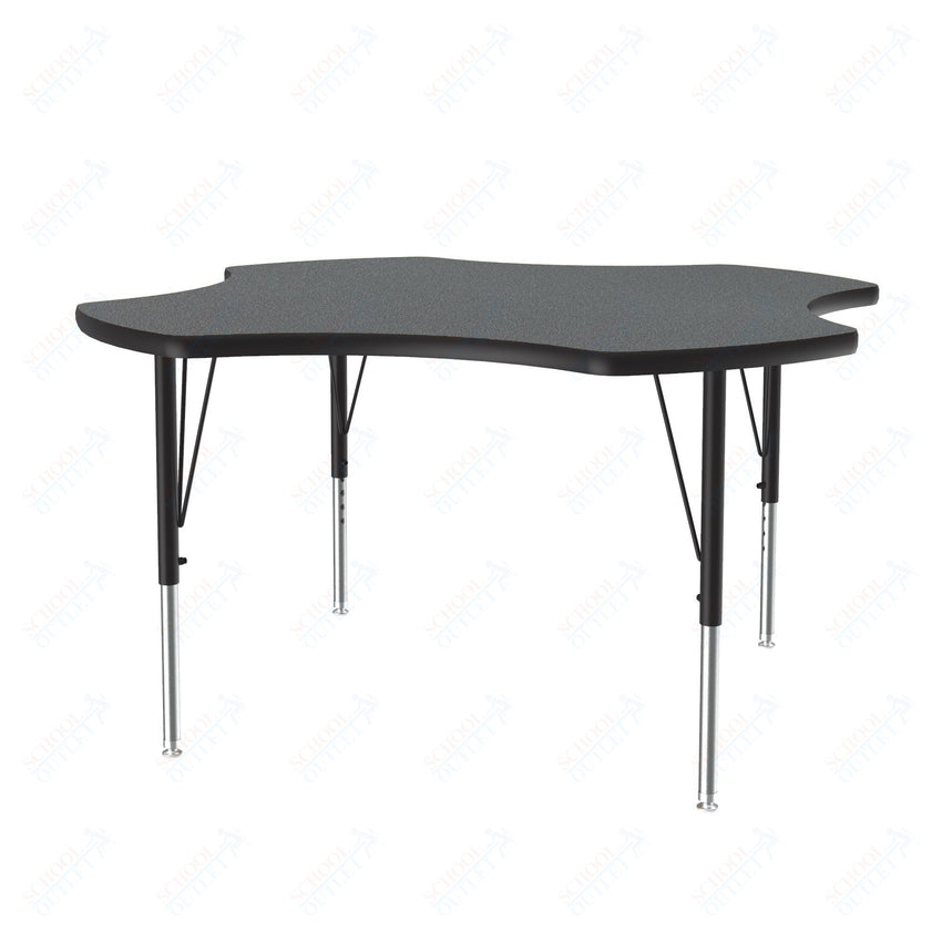 Correll Clover Commercial Laminate Top Activity Tables 48"W x 48"L x 19 - 29"H Adjustable Height (COR - A48TF - CLO - XX) - SchoolOutlet