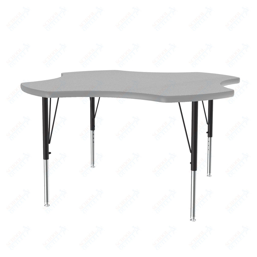 Correll Clover Commercial Laminate Top Activity Tables 48"W x 48"L x 19 - 29"H Adjustable Height (COR - A48TF - CLO - XX) - SchoolOutlet