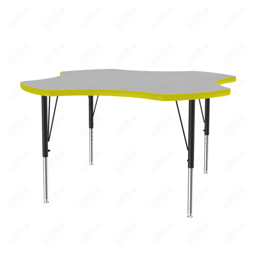 Correll Clover Commercial Laminate Top Activity Tables 48"W x 48"L x 19 - 29"H Adjustable Height (COR - A48TF - CLO - XX) - SchoolOutlet