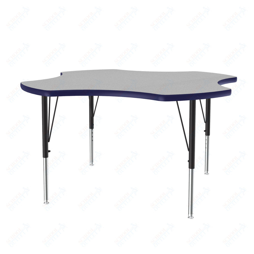 Correll Clover Commercial Laminate Top Activity Tables 48"W x 48"L x 19 - 29"H Adjustable Height (COR - A48TF - CLO - XX) - SchoolOutlet
