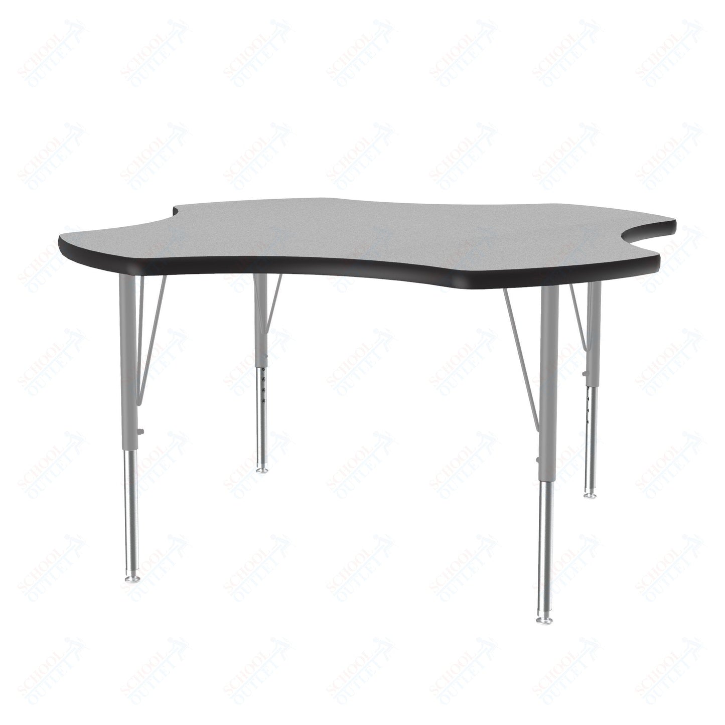 Correll Clover Commercial Laminate Top Activity Tables 48"W x 48"L x 19 - 29"H Adjustable Height (COR - A48TF - CLO - XX) - SchoolOutlet