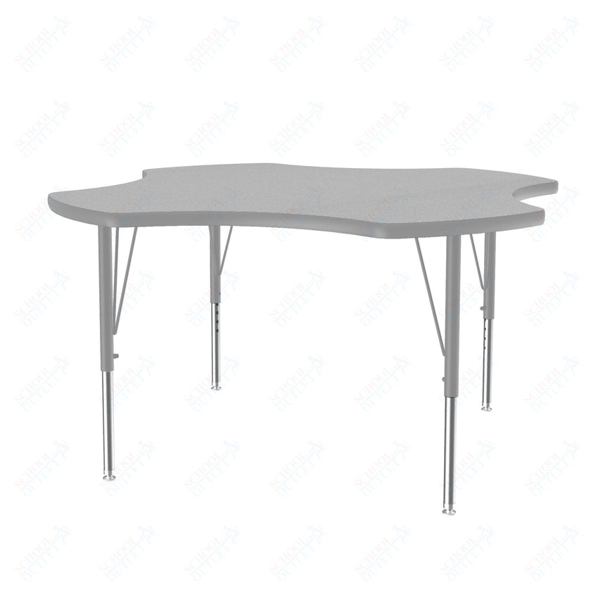 Correll Clover Commercial Laminate Top Activity Tables 48"W x 48"L x 19 - 29"H Adjustable Height (COR - A48TF - CLO - XX) - SchoolOutlet
