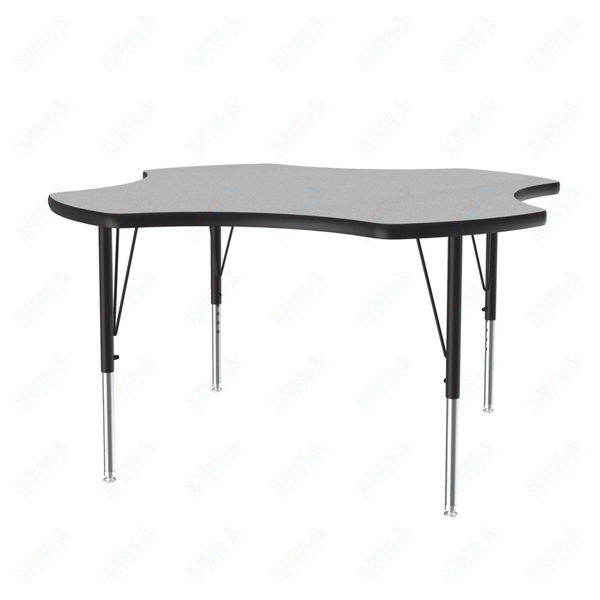 Correll Clover Commercial Laminate Top Activity Tables 48"W x 48"L x 19 - 29"H Adjustable Height (COR - A48TF - CLO - XX) - SchoolOutlet