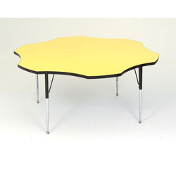 Correll Flower Deluxe High-Pressure Top Activity Tables 60"W x 60"L x 19-29"H Adjustable Height (COR-A60-FLR-XX)