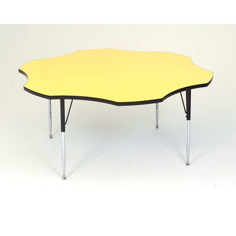 Correll Flower Deluxe High - Pressure Top Activity Tables 60"W x 60"L x 19 - 29"H Adjustable Height (COR - A60 - FLR - XX) - SchoolOutlet