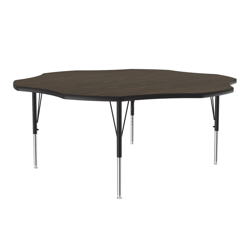 Correll Flower Deluxe High - Pressure Top Activity Tables 60"W x 60"L x 19 - 29"H Adjustable Height (COR - A60 - FLR - XX) - SchoolOutlet