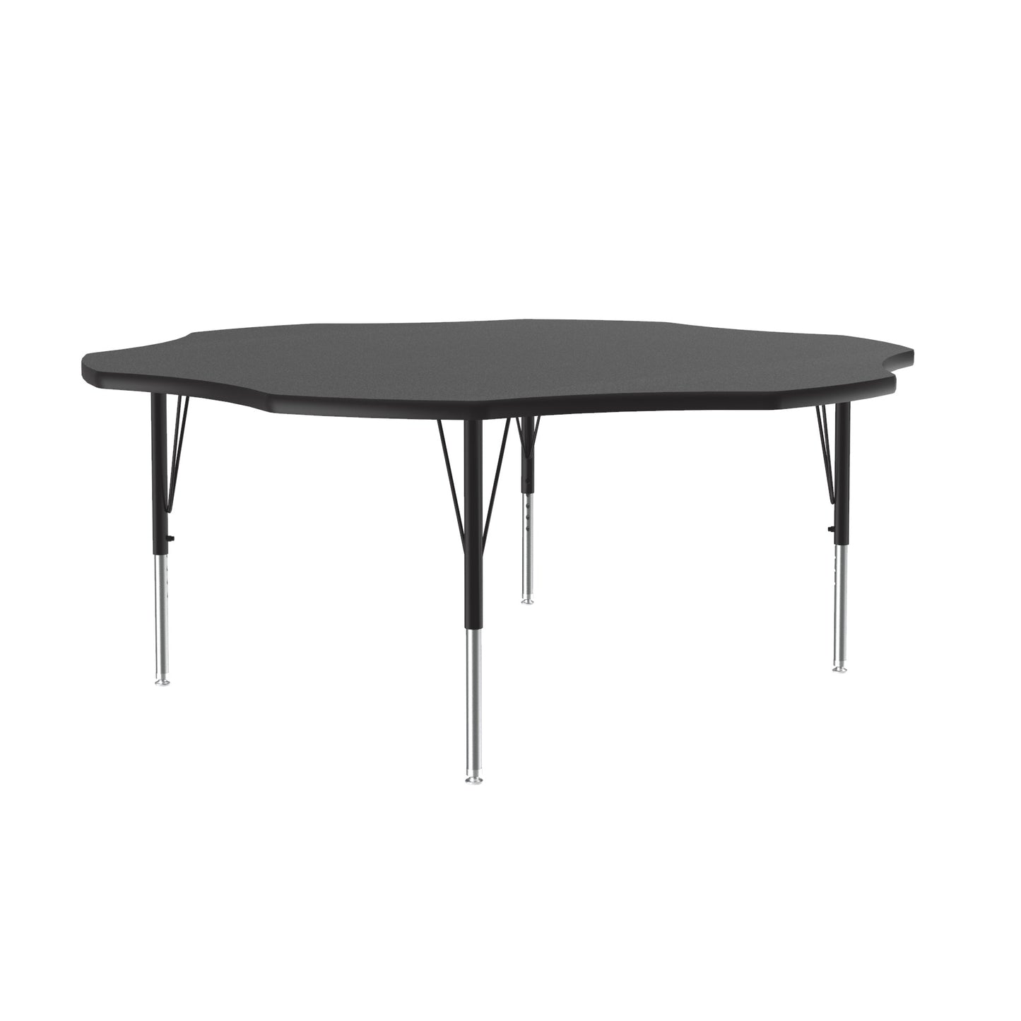Correll Flower Deluxe High - Pressure Top Activity Tables 60"W x 60"L x 19 - 29"H Adjustable Height (COR - A60 - FLR - XX) - SchoolOutlet