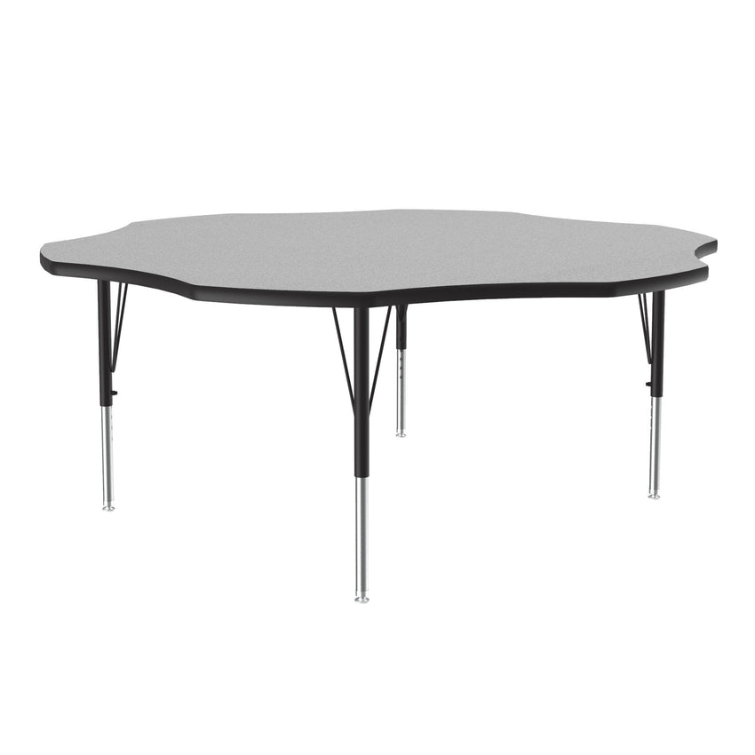 Correll Flower Deluxe High - Pressure Top Activity Tables 60"W x 60"L x 19 - 29"H Adjustable Height (COR - A60 - FLR - XX) - SchoolOutlet