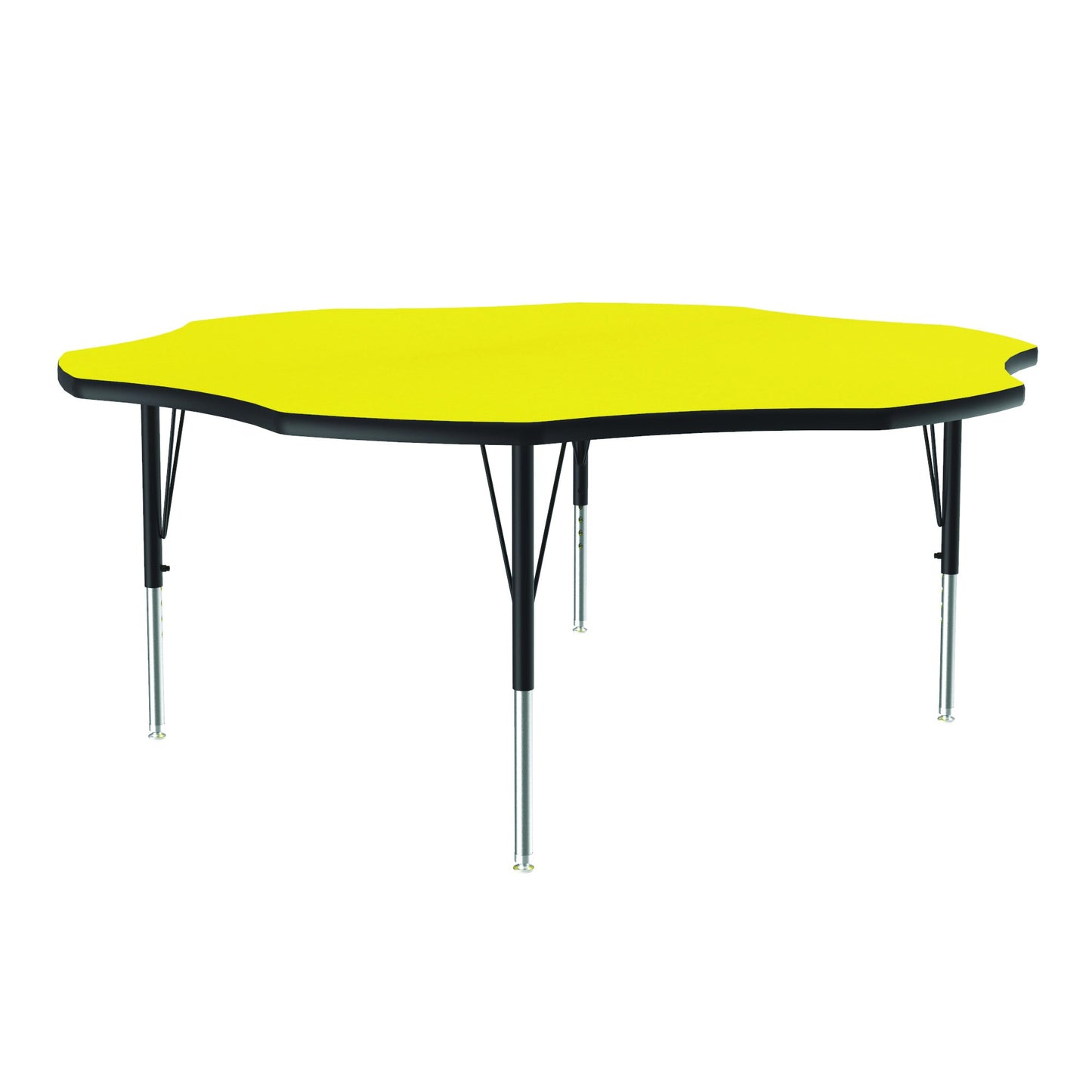 Correll Flower Deluxe High - Pressure Top Activity Tables 60"W x 60"L x 19 - 29"H Adjustable Height (COR - A60 - FLR - XX) - SchoolOutlet