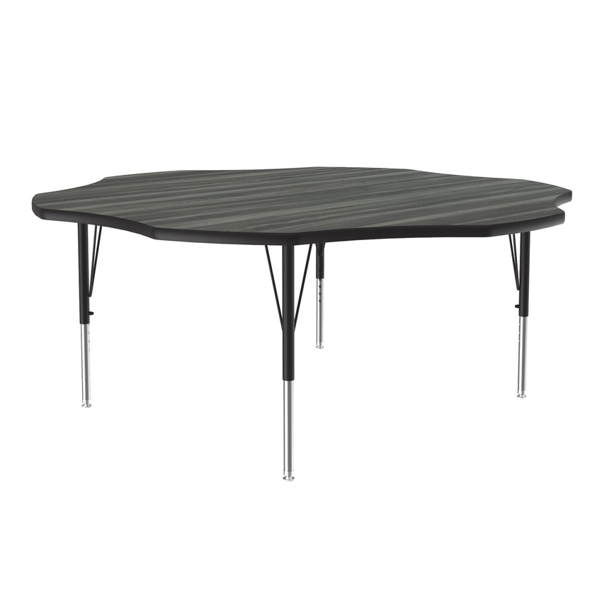 Correll Flower Deluxe High - Pressure Top Activity Tables 60"W x 60"L x 19 - 29"H Adjustable Height (COR - A60 - FLR - XX) - SchoolOutlet