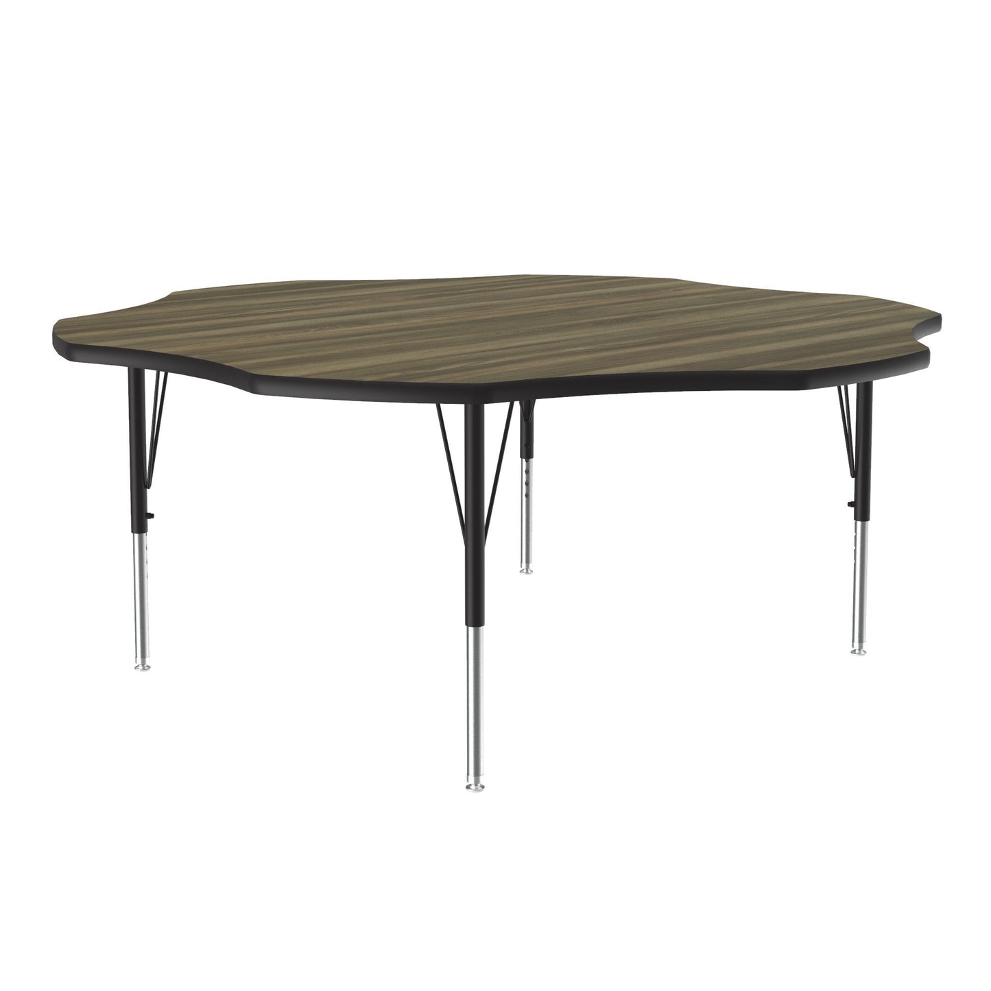 Correll Flower Deluxe High - Pressure Top Activity Tables 60"W x 60"L x 19 - 29"H Adjustable Height (COR - A60 - FLR - XX) - SchoolOutlet