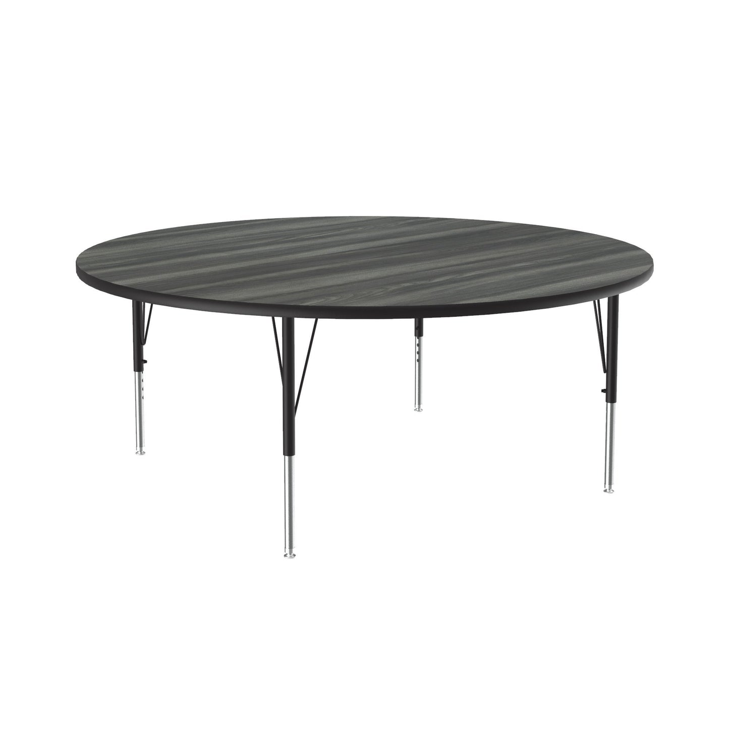 Correll Round Deluxe High - Pressure Top Activity Tables 60"W x 60"L x 19 - 29"H Adjustable Height (COR - A60 - RND - XX) - SchoolOutlet