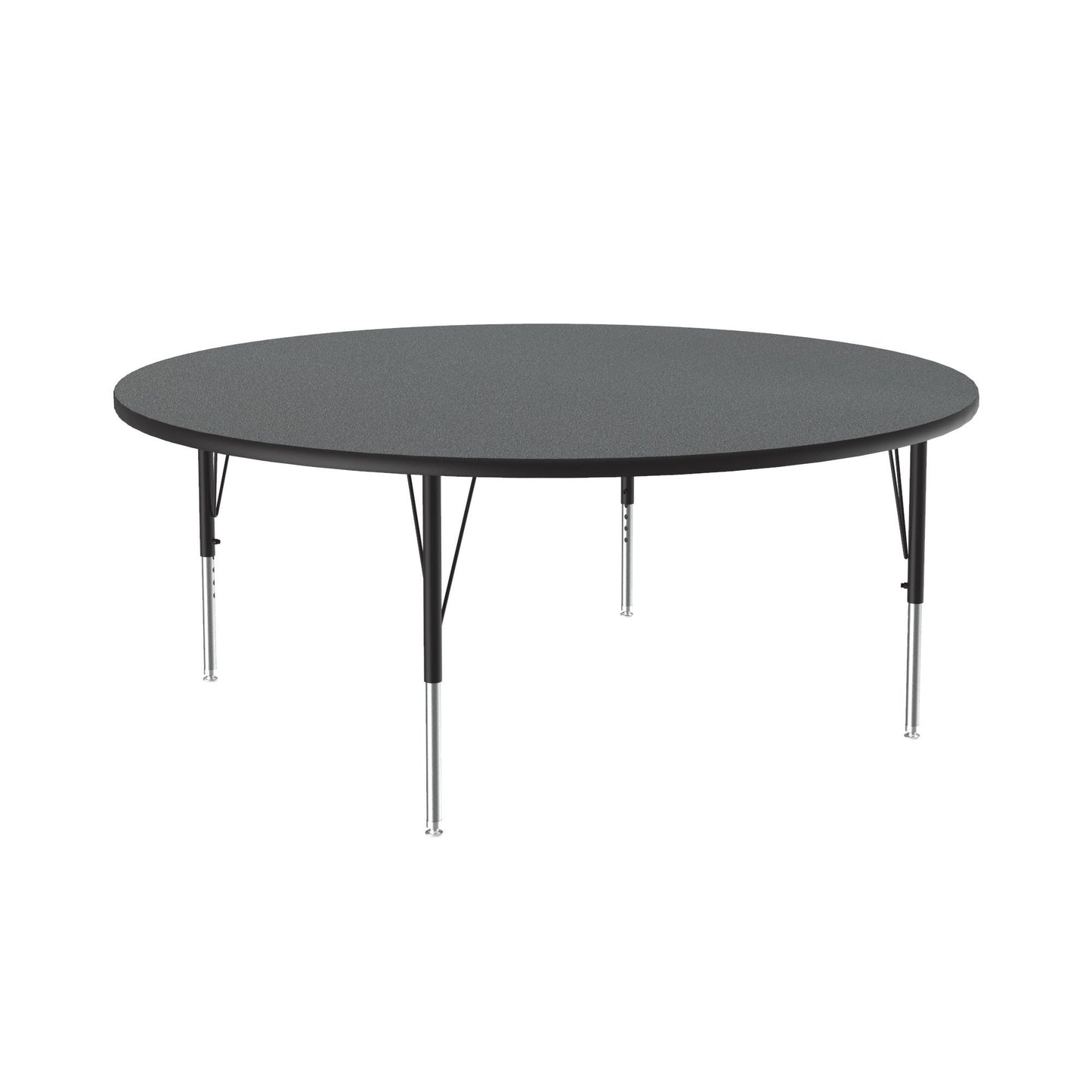 Correll Round Deluxe High - Pressure Top Activity Tables 60"W x 60"L x 19 - 29"H Adjustable Height (COR - A60 - RND - XX) - SchoolOutlet
