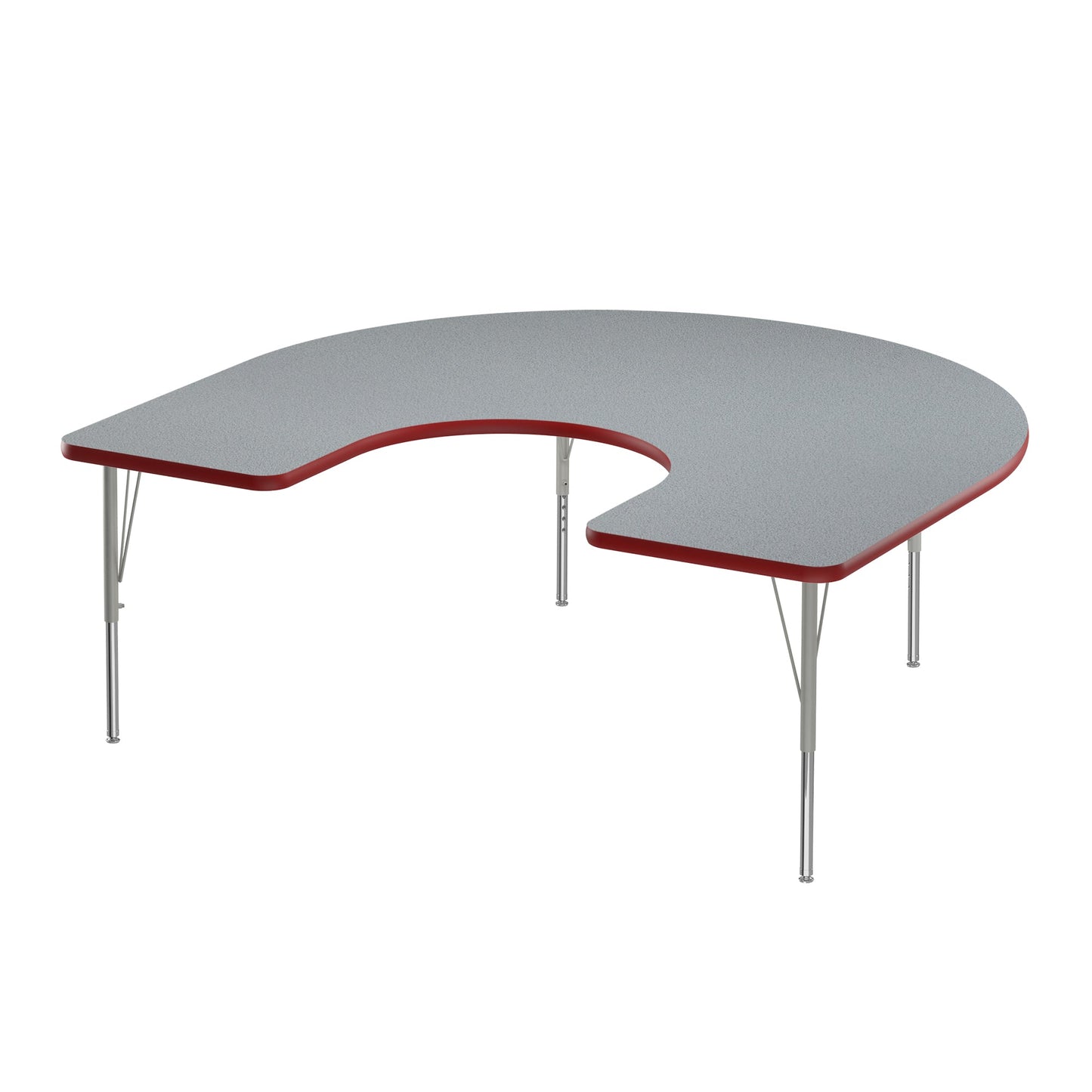 Correll Horseshoe Commercial Laminate Top Activity Tables 60"W x 66"L x 19 - 29"H Adjustable Height (COR - A6066TF - HOR - XX) - SchoolOutlet