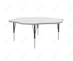 Correll Flower Markerboard - Dry Erase Deluxe High Pressure Top - Activity Tables 60