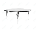 Correll Flower Markerboard - Dry Erase Deluxe High Pressure Top - Activity Tables 60