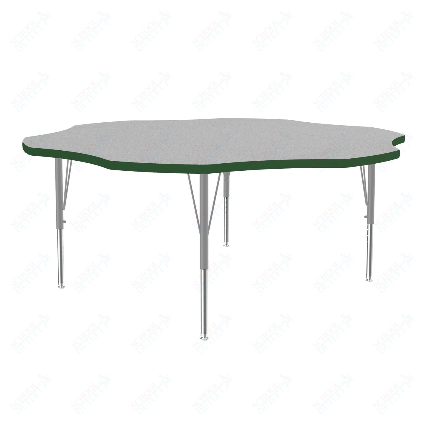 Correll Flower Commercial Laminate Top Activity Tables 60"W x 60"L x 19 - 29"H Adjustable Height (COR - A60TF - FLR - XX) - SchoolOutlet